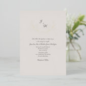 Invitation En Aluminium Simplement Elegant Taupe & Gold Foil Foliing Inv (Debout devant)