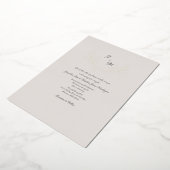Invitation En Aluminium Simplement Elegant Taupe & Gold Foil Foliing Inv (Rotation)