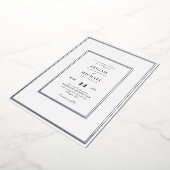 Invitation En Aluminium Simplement Mariage Divin Silver Foil (Rotation)