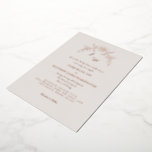 Invitation En Aluminium Simplement Rose Gold Vintage II<br><div class="desc">Simplement Élégant Script Vintage. Faire-part de mariage. Crème et feuille d'or rose. Parents mariés. Tous les feuilles de texte.</div>