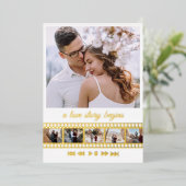 Invitation En Aluminium Six Photos Collage (Debout devant)