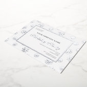 Invitation En Aluminium Snowflake Entreprise Bureau de Noël Fête Fête (Rotation)