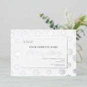 Invitation En Aluminium Snowflake Entreprise Bureau de Noël Fête Fête (Debout devant)