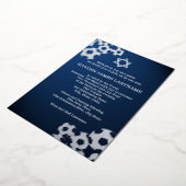 Invitation En Aluminium Soccer Bar Mitzvah (Rotation)