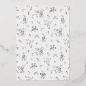 Invitation En Aluminium Soft White Bridal Shower Invite (Verso)