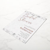 Invitation En Aluminium Soft White Bridal Shower Invite (Rotation)