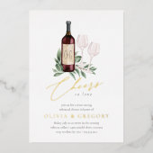 Invitation En Aluminium Soirée de Dégustation de Vins (Recto)