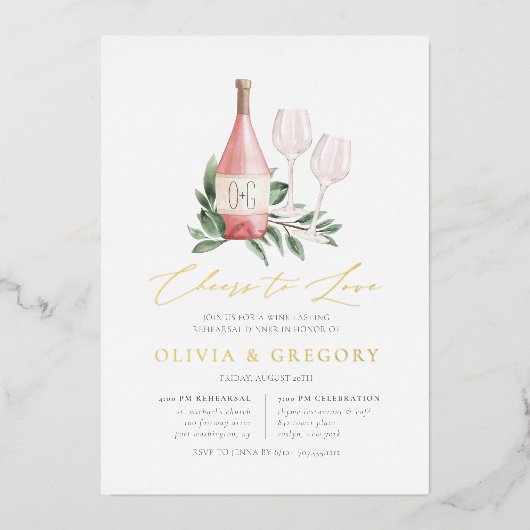 Invitation En Aluminium Soirée de Dégustation de Vins (Recto)