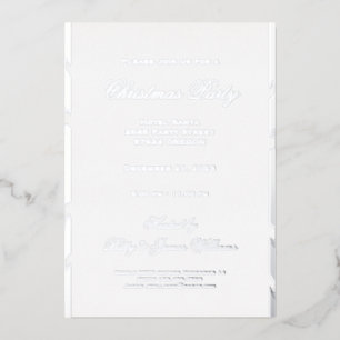 Invitation En Aluminium Soirée de Noël
