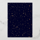 Invitation En Aluminium Soirée de Noël classique et élégante (Verso)