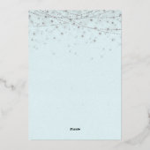 Invitation En Aluminium Soirée de Noël de l'élégante Sirène (Verso)