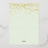 Invitation En Aluminium Soirée de Noël élégante Peacock Ornament (Verso)