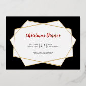 Invitation En Aluminium Soirée de Noël Soirée Soirée Soirée Soirée Soirée  (Verso)