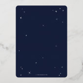 Invitation En Aluminium Soirée élégante Bleue Araignée Web Halloween Party (Verso)