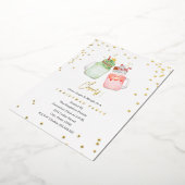 Invitation En Aluminium Soirée festive Milkshakes Noël (Rotation)