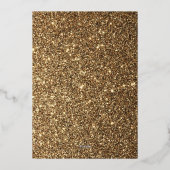 Invitation En Aluminium Soirée Mascarade Or  (Verso)