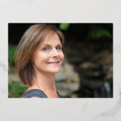 Invitation En Aluminium Soixante-cinq 65e anniversaire aqua turquoise or p (Verso)