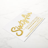 Invitation En Aluminium Soixante-cinq 65e anniversaire fête d'or blanc scr (Rotation)