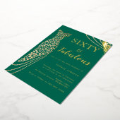 Invitation En Aluminium Soixante et fabuleuse robe d'or Emerald 60e annive (Rotation)