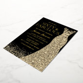 Invitation En Aluminium Soixante et fabuleux Golden Foil 60e anniversaire (Rotation)