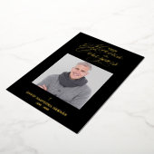 Invitation En Aluminium Sophisticated Spanish Photo Remembrance Card (Rotation)