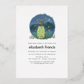 Invitation En Aluminium Souris luciole Mason Jar Douche (Verso)