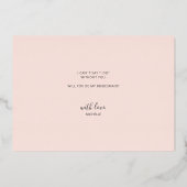 Invitation En Aluminium Soyez Ma Femme D'Enfance Drôle Comme Une Fête De M (Verso)