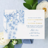 Spruce Point Inn Maine Mariage Navy et Or 
