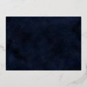 Invitation En Aluminium Starry-Eyed Enregistrer la date (Verso)