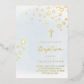 Invitation En Aluminium stars sky | Baptism  (Recto)