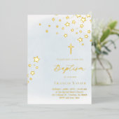 Invitation En Aluminium stars sky | Baptism  (Debout devant)