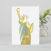 Invitation En Aluminium Statue de la liberté (Debout devant)