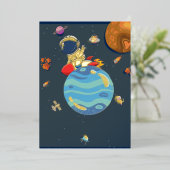 Invitation En Aluminium Sticker cosmique e-book (Debout devant)