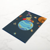 Invitation En Aluminium Sticker cosmique e-book (Rotation)