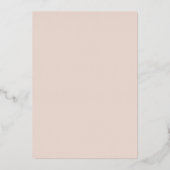 Invitation En Aluminium Style rétro mariage photo rose or (Verso)