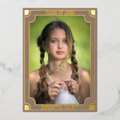 Invitation En Aluminium Style Tarot (Recto)