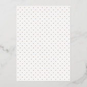 Invitation En Aluminium Subtle Cross One Photo Baptism Gold Foil Invitati (Verso)