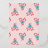 Invitation En Aluminium Sucres de canne doux et vaches Noël (Verso)