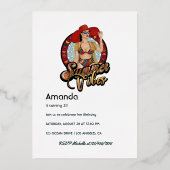 Invitation En Aluminium Summer Vibes Beach Fête d'anniversaire (Verso)