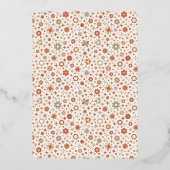 Invitation En Aluminium Super Daisy Boho Retro Faisons la fête Fille Anniv (Verso)