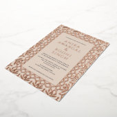 Invitation En Aluminium Superbe Mariage de cadre indien orné VRAI (Rotation)