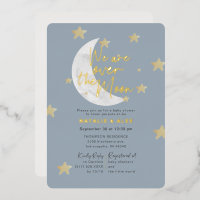 Sur la lune et les étoiles Baby shower garçon
