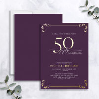Surprise 50 & Fabuleux Anniversaire Purple & Or
