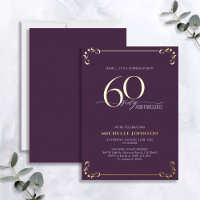 Surprise 60 & Fabuleux Purple & Gold Anniversaire