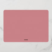 Invitation En Aluminium Sweet Love | Saupoudrer bébé Donut (Verso)