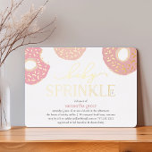Invitation En Aluminium Sweet Love | Saupoudrer bébé Donut