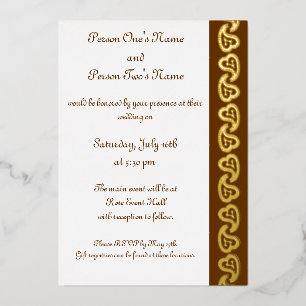 Invitation En Aluminium Sweet Paisley Hearts dans l'Invitation à huile de