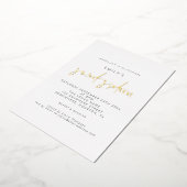 Invitation En Aluminium Sweet sixteen classique moderne Script réel (Rotation)