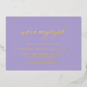 Invitation En Aluminium Sydney Lavender Modern Wedding Enregistrer la date (Recto)