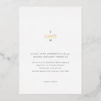 Symbole d'infini en or minimal chic